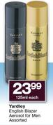 Yardley English Blazer Aerosol Men-125ml Each