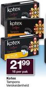 Kotex Tampons Verskeidenheid-16 Per Pak