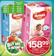 Huggies Gold Disposable Nappies For Girls/ Boys Size 5-Per Nappy