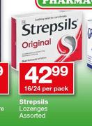 Strepsils Lozenges Assorted-16/ 24 Per Pack