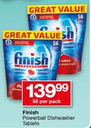 Finish Powerball Dishwasher Tablets 56 Per Pack