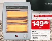 SCE 2-Staaf Kwartsverwarmer 800W-elk