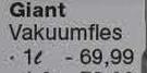 Giant 1Ltr Vacuüm fles-elk