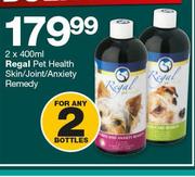 Regal Pet Health Skin/Joint/Anxiety Remedy 2x400ml