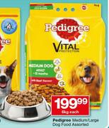 Pedigree Medium/Large Dog Food-6kg Each