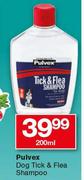 Pulvex Dog Tick & Flea Shampoo-200ml