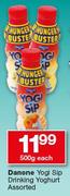 Danone Yogi Sip Drinking Yoghurt Assorted-500g Each