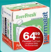 Parmalat Everfresh langlewe Melk Verskeidenheid-6x1Ltr