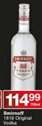 Smirnoff 1818 Original Vodka-750ml