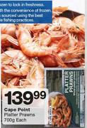 Cape Point Platter Prawns-700g Each