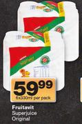 Frruitavit Superjuice Original-6 x 330ml Per Pack