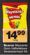 Beacon Maynards Gom/Jellie lekkers Verskeidenheid-125g Elk