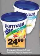 Parmalat Smooth/Fruit/Fabulite Yoghurt-1kg Each