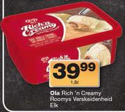 Ola Rich ’N Creamy Roomys Verskeidenheid-1.8Ltr Elk