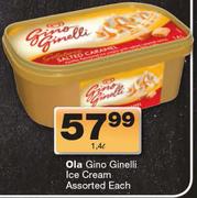 Ola Gino Ginelli Ice Cream-1.4Ltr Each
