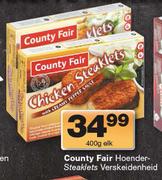 Country Fair Hoender-Steaklets Verskeidenheid-400g Elk
