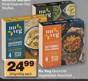 Nu Veg Gourmet Vegetables-320g/400g Each