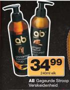 AB gegeurde Stroop Verskeidenheid-240ml Elk