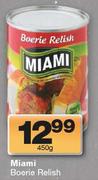 Miami Boerie Relish-450g