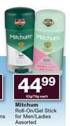 Mitchum Roll On/Gel Stick For Men/Ladies Assorted-63g/76g Each