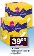 Libresse Pantyliners Scented/Unscented 100-Per Pack