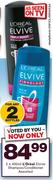 L’Oreal Elvive Shampoo/Conditioner-2x400ml