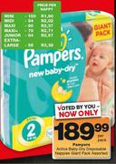 Pampers Baby-Dry Disposable Nappies Maxi-Per Nappy