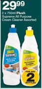Plush Supreme All Purpose Cream Cleaner-2x750ml 