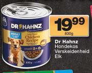 Dr Hahnz hondekos Verskeidenheid-830g Elk