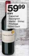 KWV Cabernet Sauvignon/Merlot/Shiraz/Pinotage-750ml Each