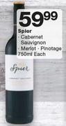Spier Cabernet Sauvignon/Merlot/Pinotage-750ml Each