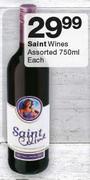 Saint Wines-750ml Each