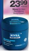 Nivea For Men Revitalising Body Cream-400ml