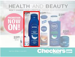 Checkers Gauteng : Health And Beauty ( 26 May - 08 Jun 2014 ), page 1
