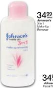 Johnson's 3 In 1 Make-Up Remover-200ml