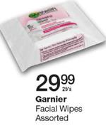 Garnier Facial Wipes Assorted-25's