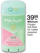 Mitchum Oxygen Gel Stick For Ladies Assorted-76g