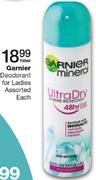 Garnier Deodorant For Ladies Assorted-150ml
