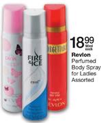 Revlon Perfumed Body Spray For Ladies Assorted-90ml Each