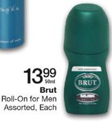 Brut Roll-On For Men Assorted-50ml