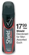 Shield Deodorant For Men Assorted-150ml