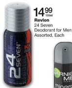 Revlon 24 Seven Deodorant For Men Assorted-130ml