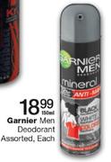 Garnier Men Deodorant Assorted-150ml