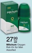 Mitchum Oxygen Roll-On For Men Assorted-50ml Each