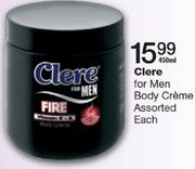 Clere For Men Body Creme Assorted-450ml