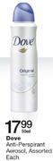Dove Anti-Perspirant Aerosol Assorted-50ml