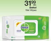 Dettol Wet Wipes-50's
