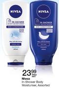 Nivea In-Shower Body Moisturiser Assorted-400ml Each