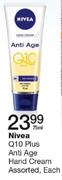Nivea Q10 Plus Anti Age Hand Cream Assorted-75Ml