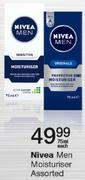 Nivea Men Moisturiser Assorted-75ml Each